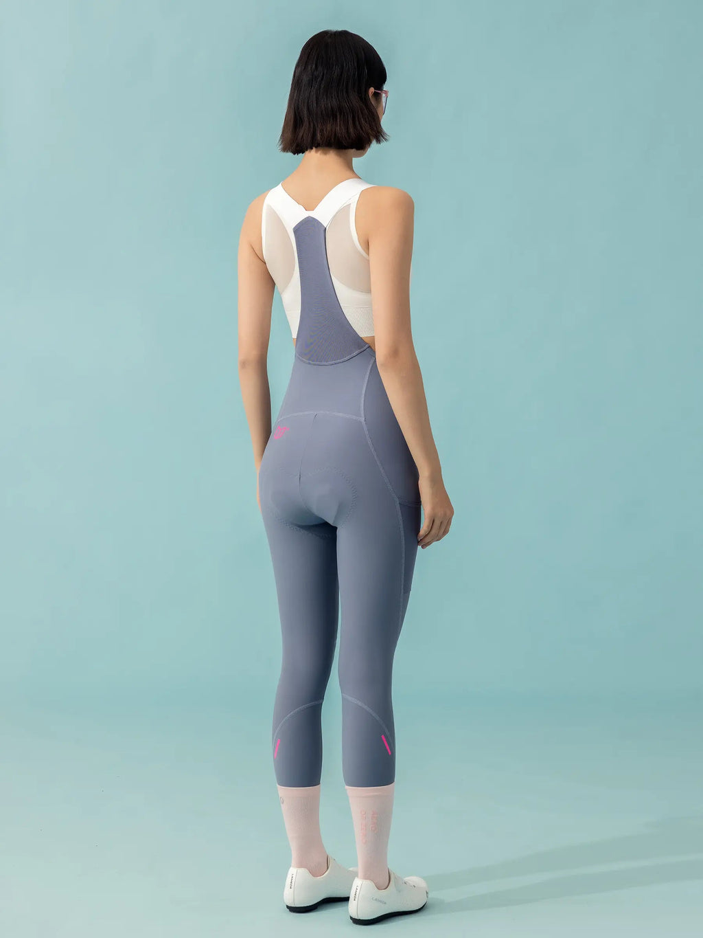 21st Anniversary Women's Bib Tights - Gray alternate view