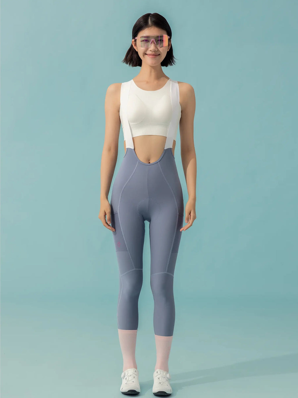 21st Anniversary Women's Bib Tights - Gray