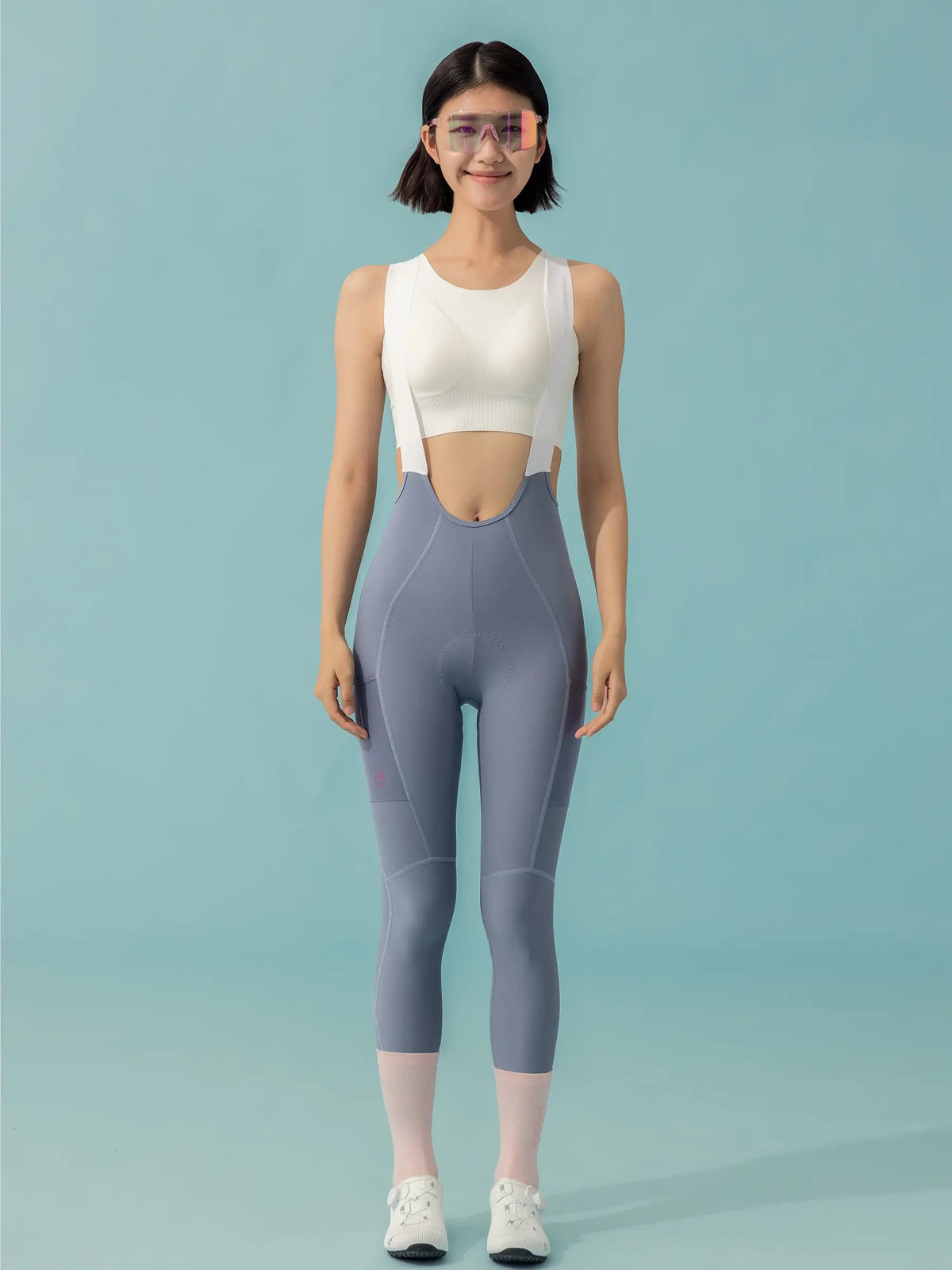 21st Anniversary Women's Bib Tights - Gray