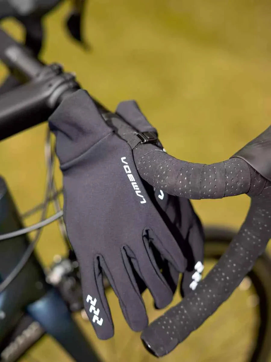 6066 Fleeced Bike Gloves - Black