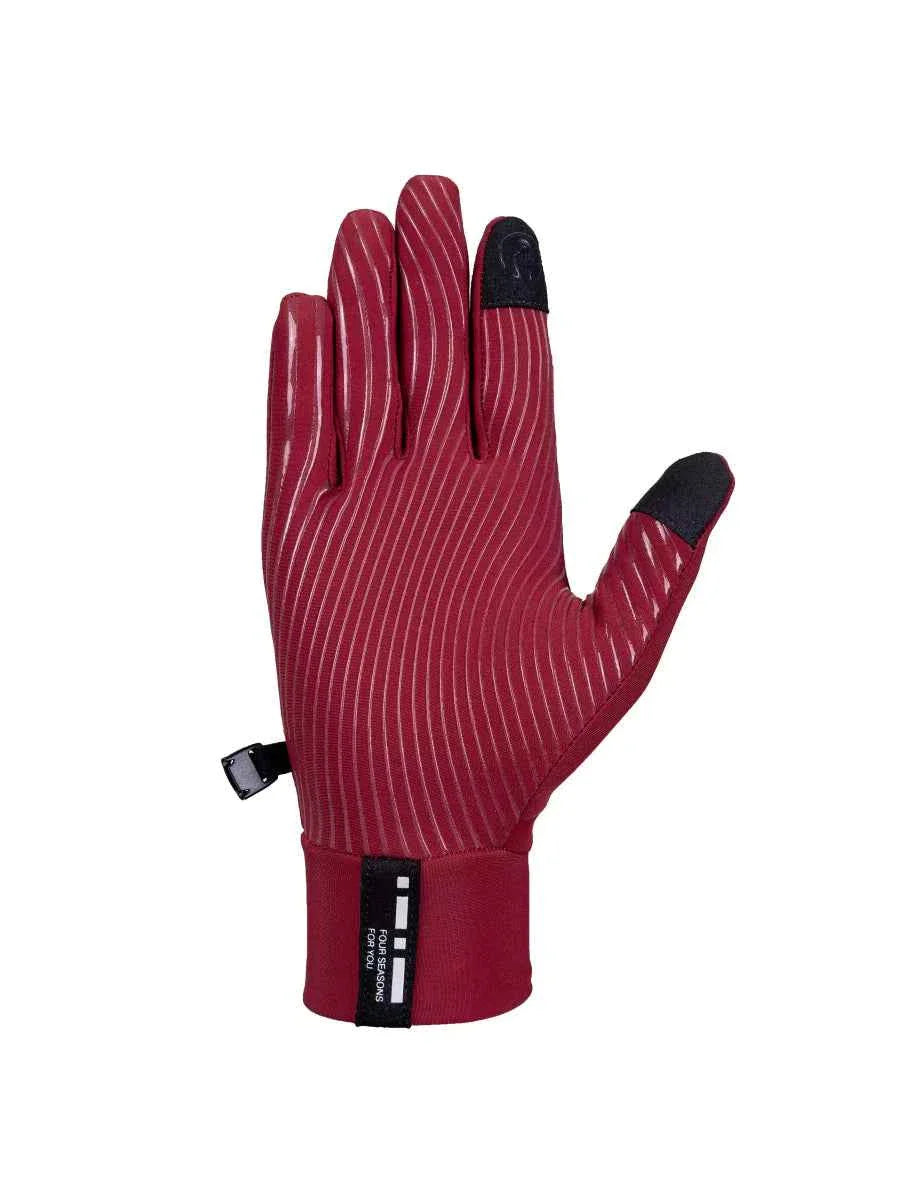 6066 Fleeced Bike Gloves - Red