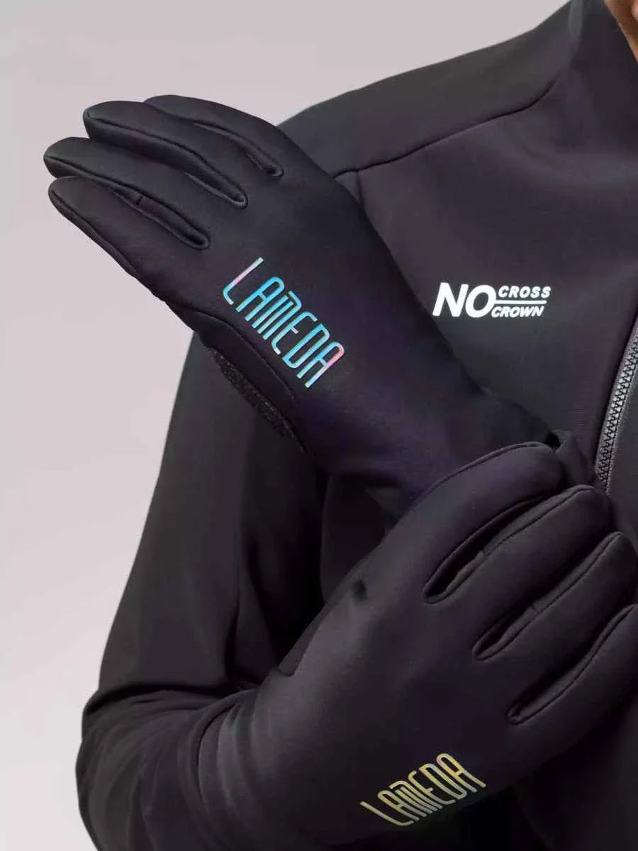 6097 Fleeced Bike Gloves - Black