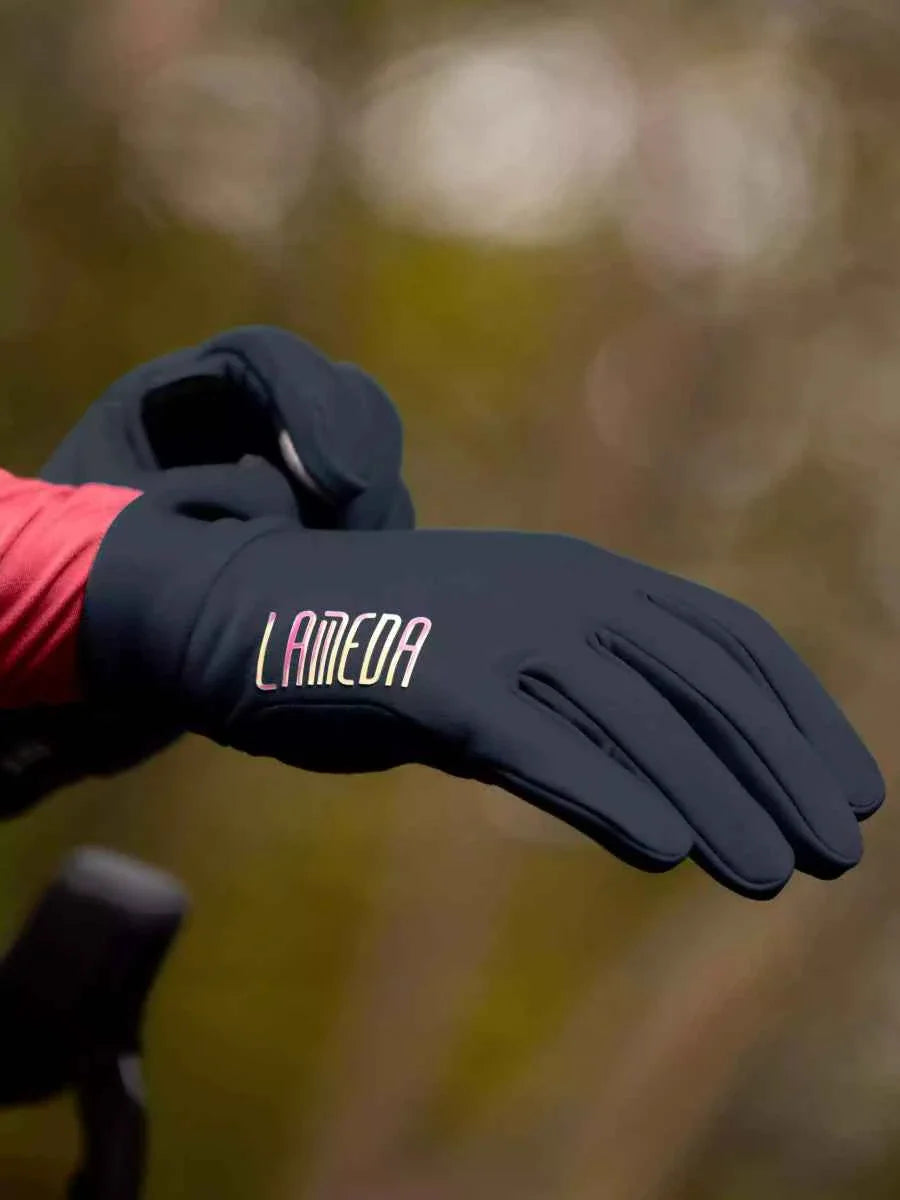 6097 Fleeced Bike Gloves - Black