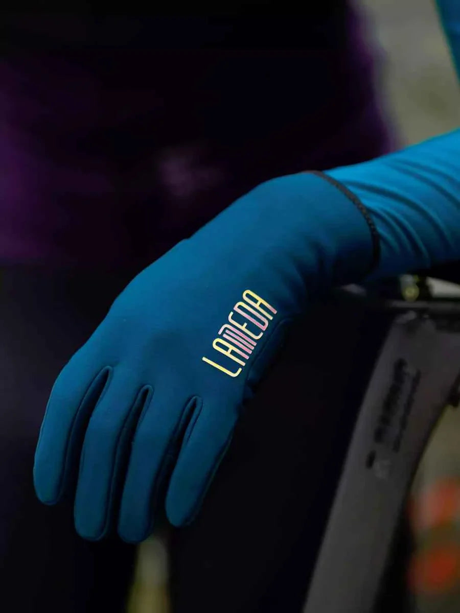 6097 Fleeced Bike Gloves - Blue