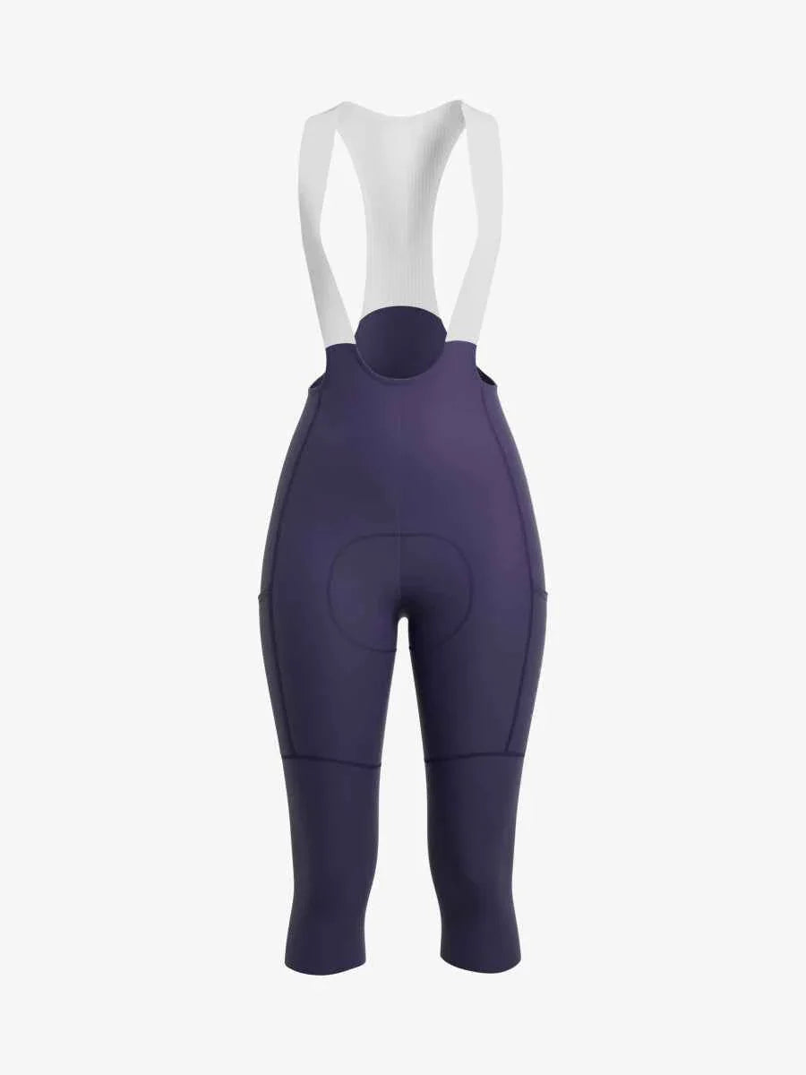 Aero Women Cycling Bib Pants 3/4 Capris - Meadow Purple