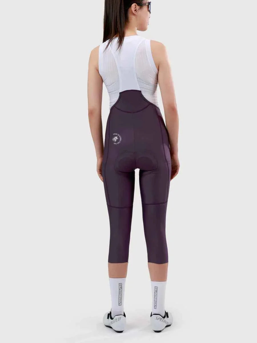 Aero Women Cycling Bib Pants 3/4 Capris - Meadow Purple