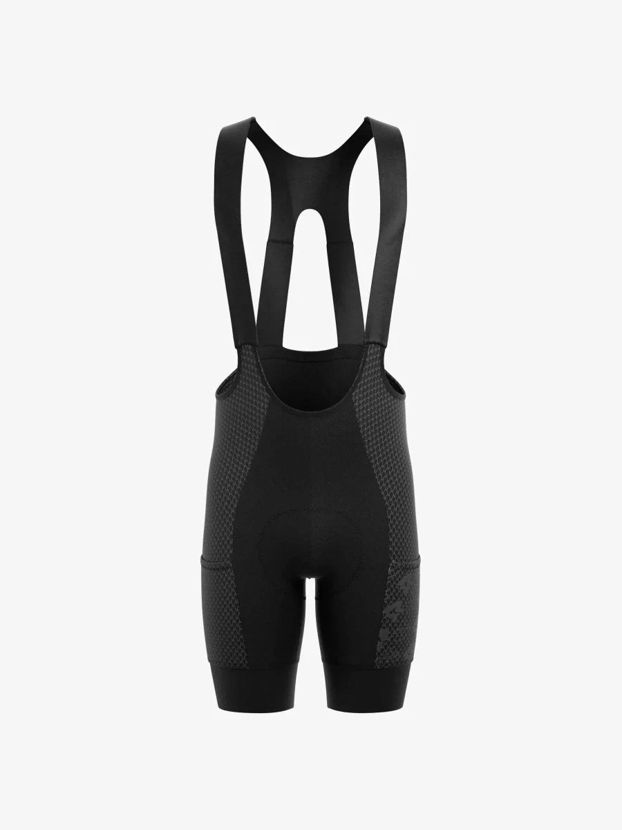 Azure Drift Men Cycling Bib Shorts - Black
