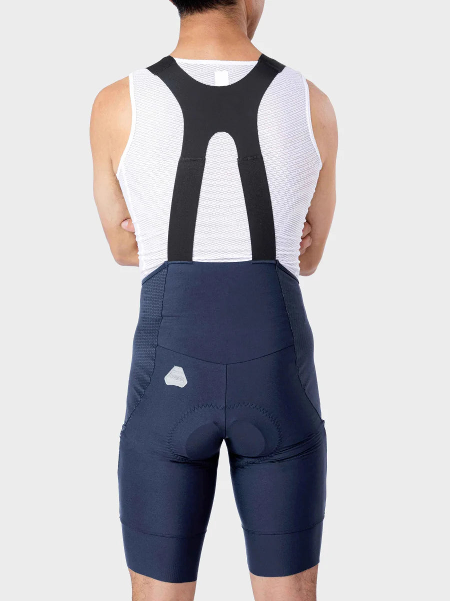Azure Drift Men Cycling Bib Shorts - Navy