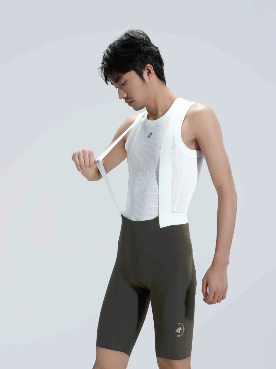 Dash Men Cycling Bib Shorts - Gray Green
