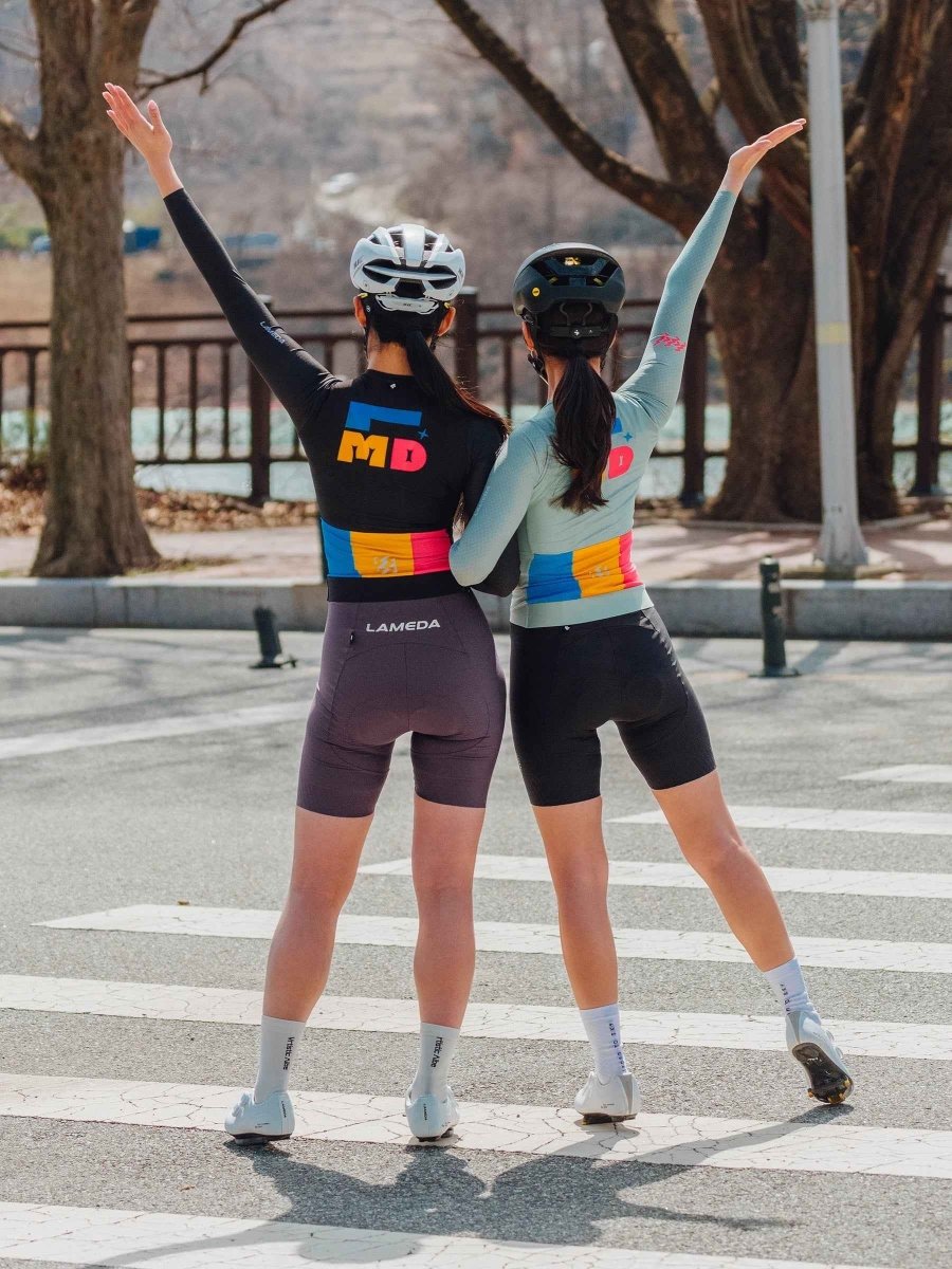 Enchanting Women Cycling Jersey Long Sleeve - Green