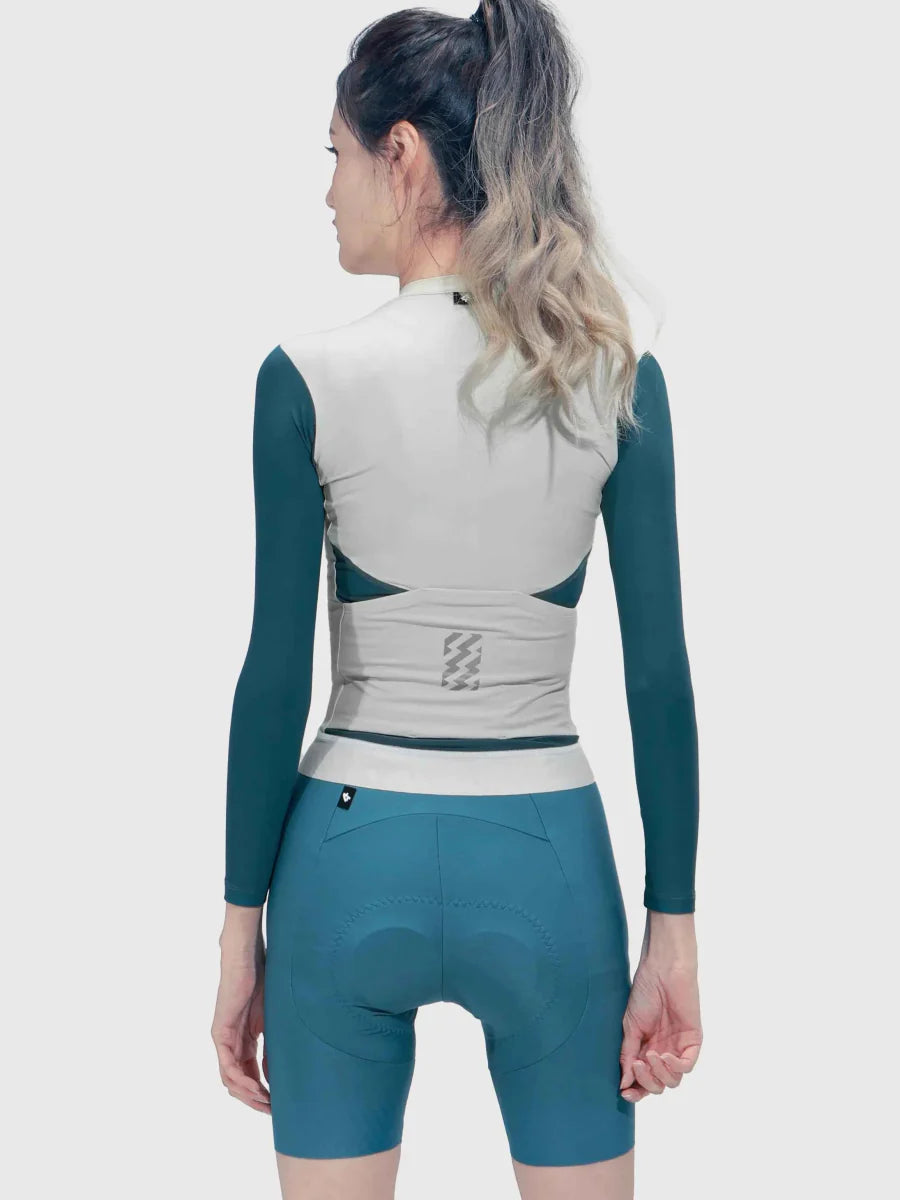 Ethereal Woman Cycling Jersey Long Sleeve - Cloud Blend