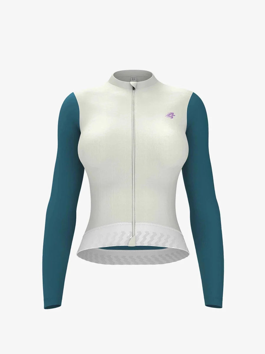 Ethereal Woman Cycling Jersey Long Sleeve - Cloud Blend