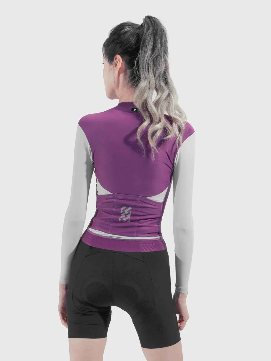 Ethereal Woman Cycling Jersey Long Sleeve - Lavender Blend
