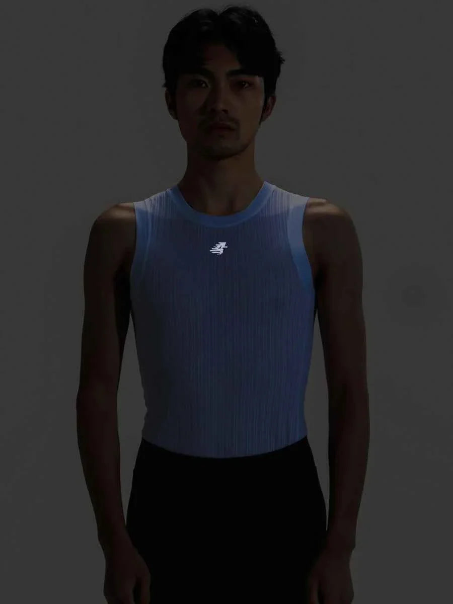 Flow Men Cycling Base Layer Vest - White