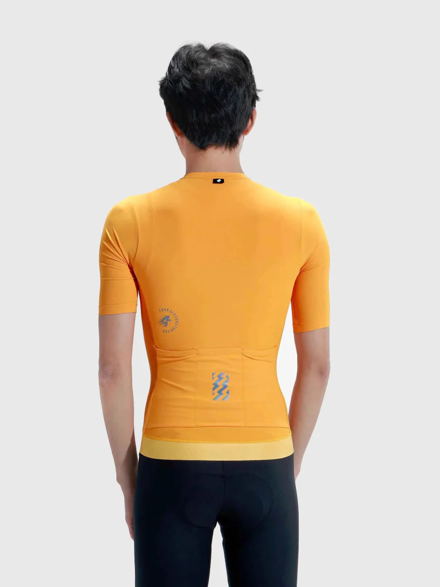 Flutter Men Cycling Jersey - Banana Yellow