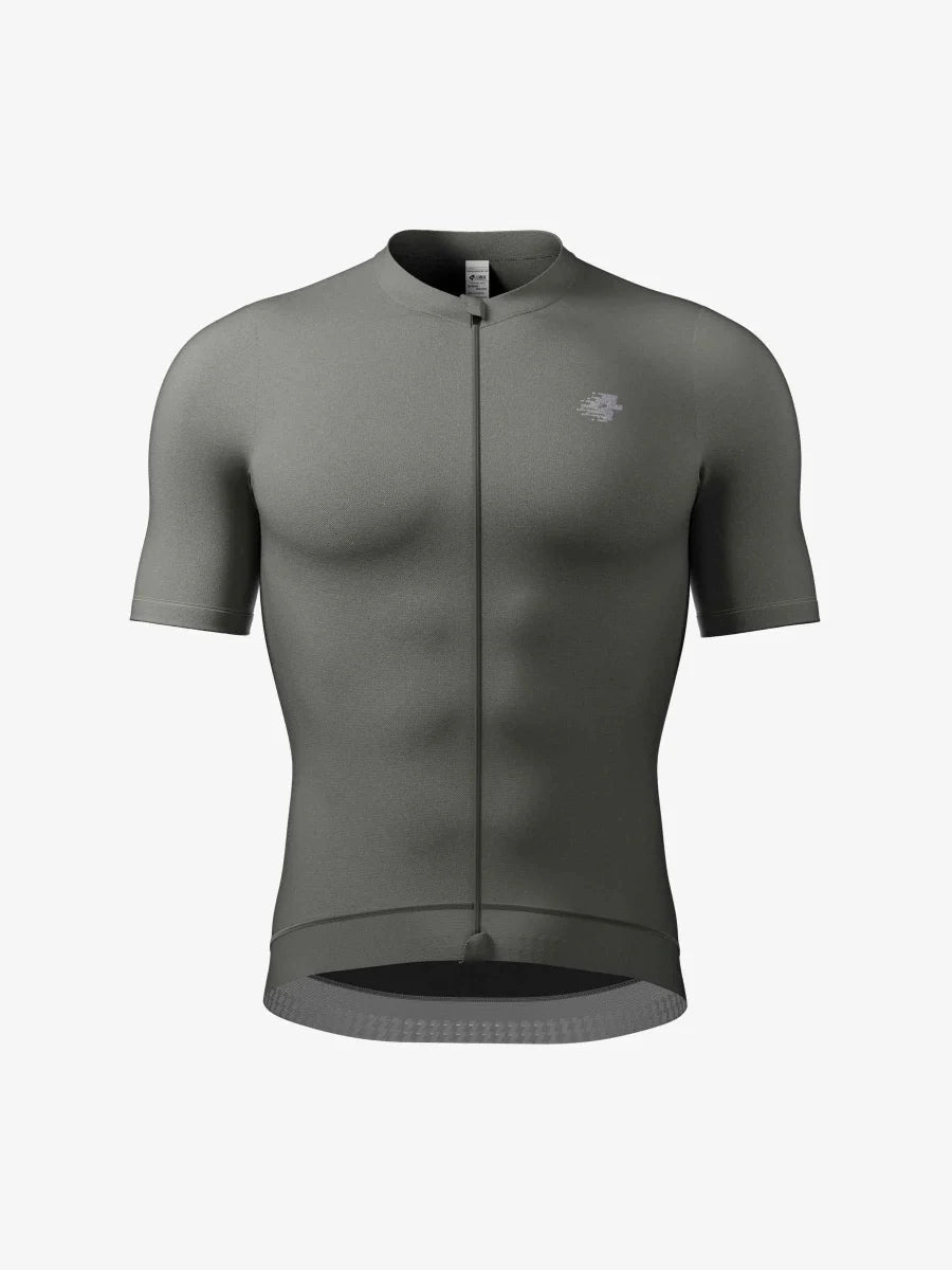 Flutter Men Cycling Jersey - Gray Olive