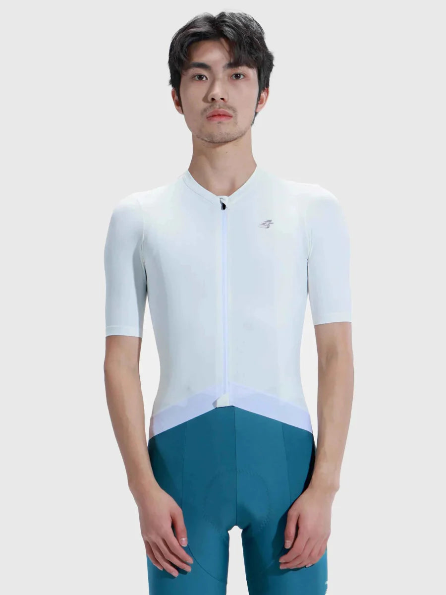 Flutter Men Cycling Jersey - White