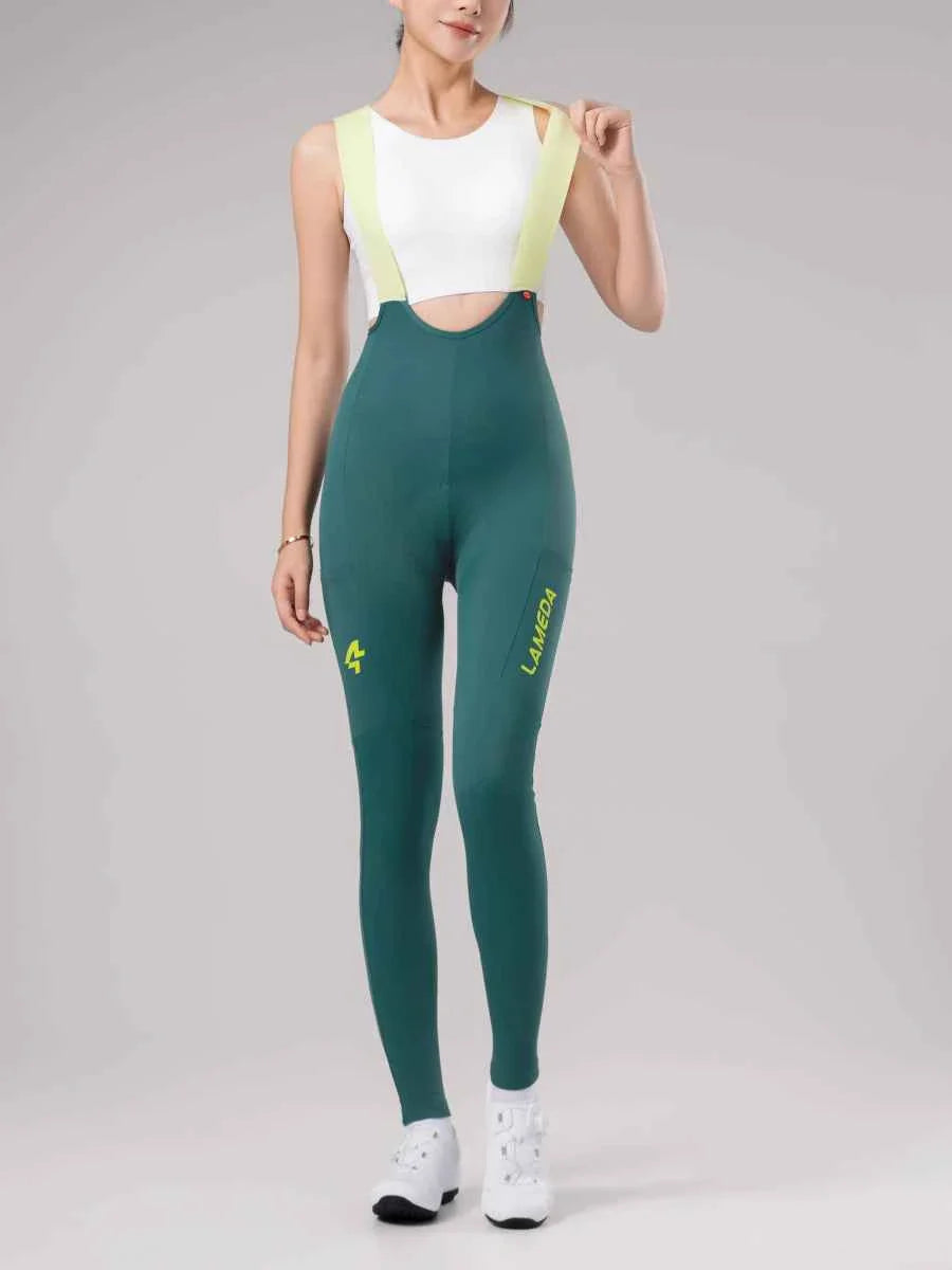 Lameda 20th Anniv. Special Women's Bib Tights - Green