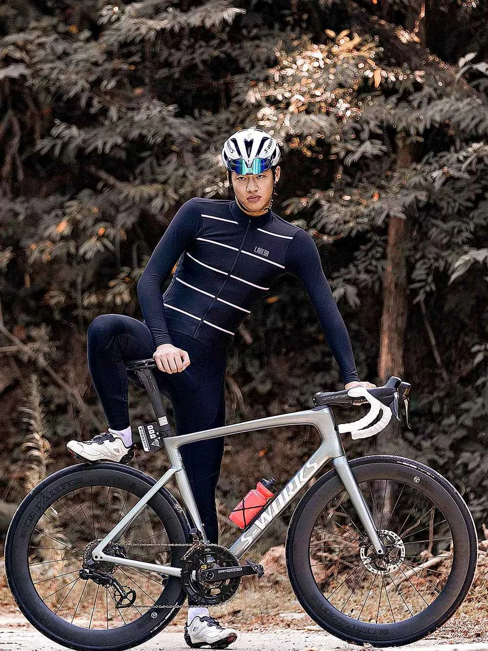 Colorful Unisex Fleeced Thermal Jersey - Black