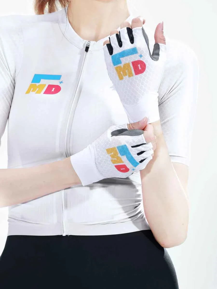 LMD Bike Gloves - White