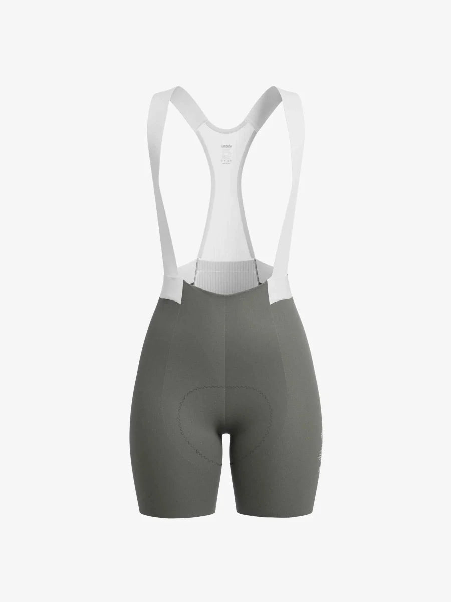 Luminance Women Cycling Bib Shorts - Gray Green