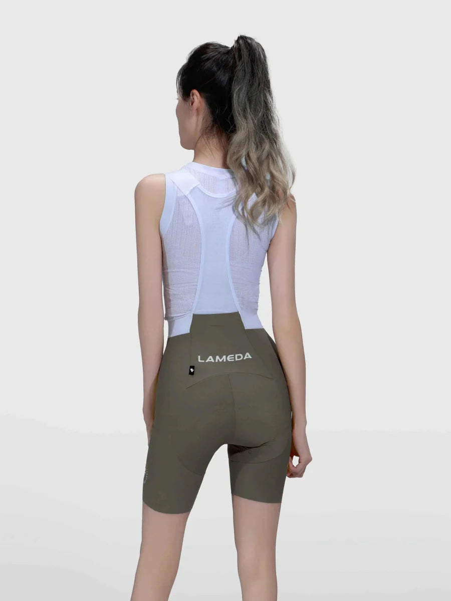 Luminance Women Cycling Bib Shorts - Gray Green