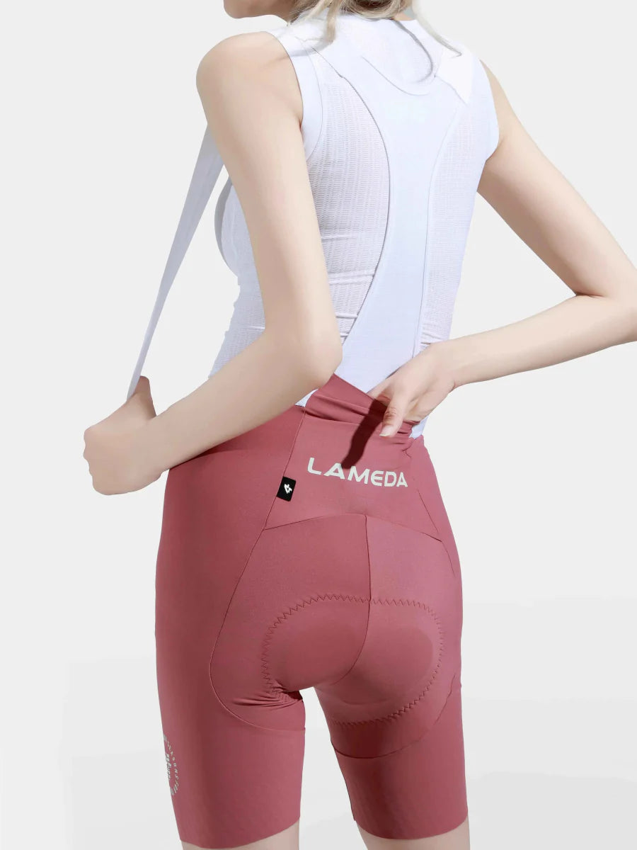 Luminance Women Cycling Bib Shorts - Pink Wheat