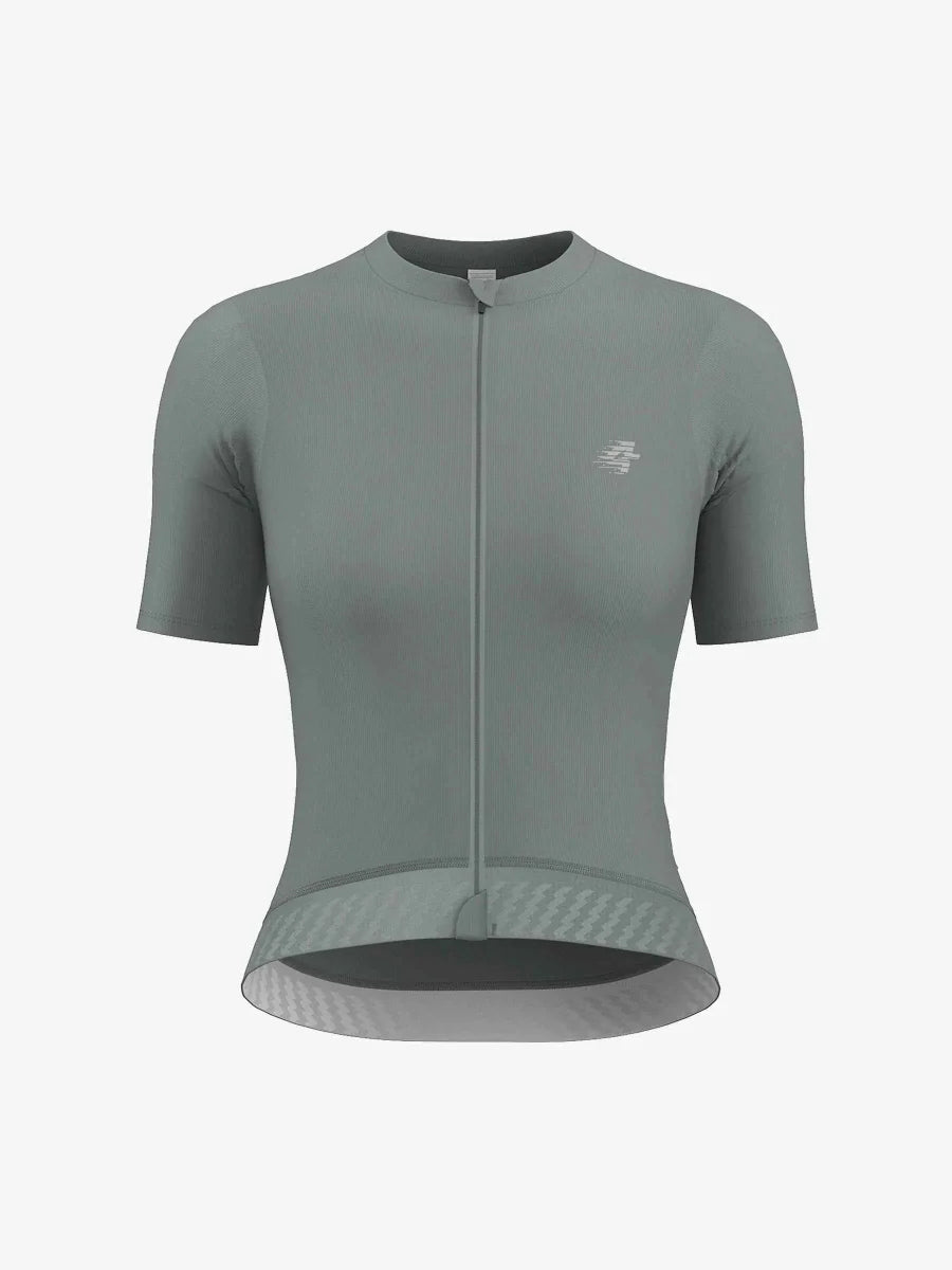 Melody Woman Cycling Jersey - Gray Olive