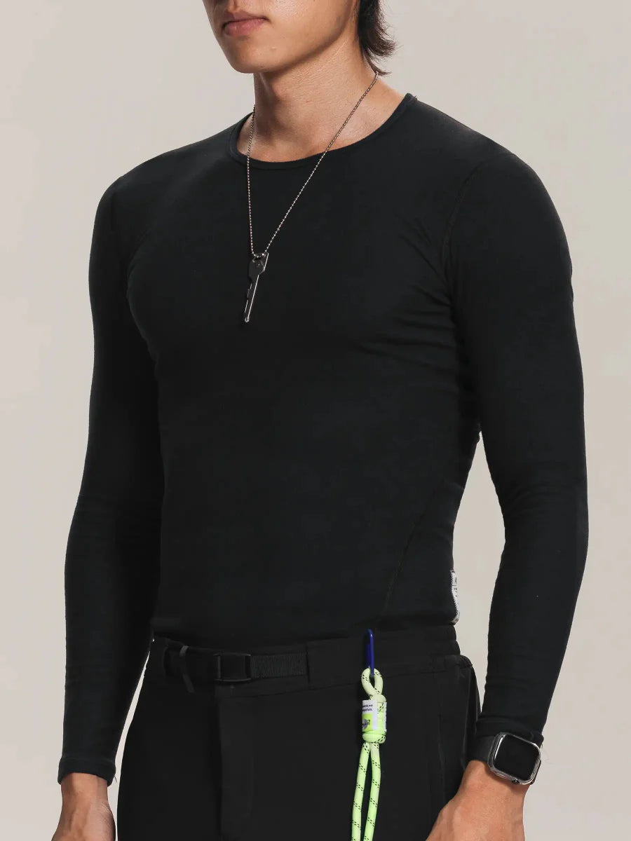Men's Thermal Cycling Base Layer - Black - Lameda