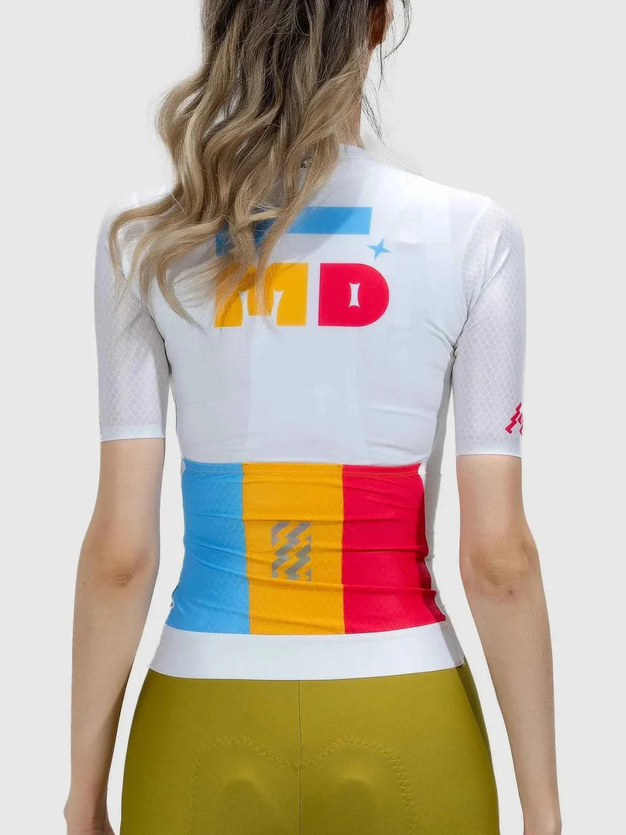 Mirage Unisex Cycling Jersey - White