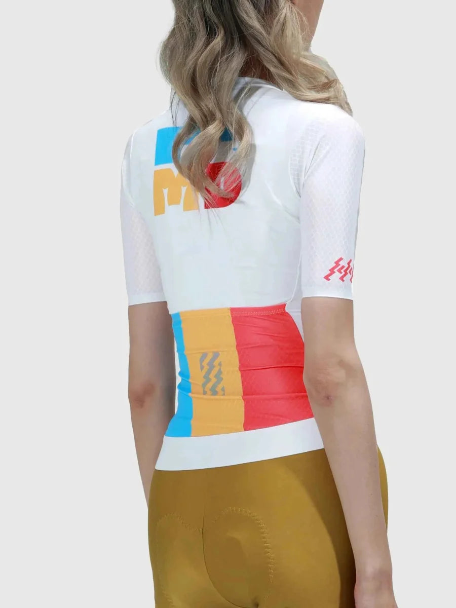 Mirage Unisex Cycling Jersey - White