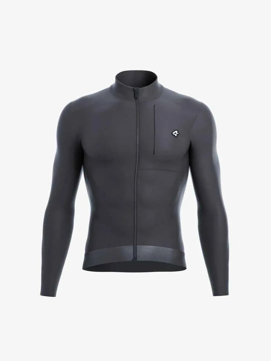 Petrel Men's Fleeced Thermal Jersey - Dark Grey