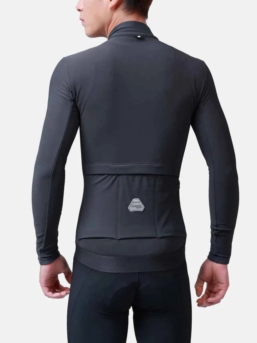 Petrel Men's Fleeced Thermal Jersey - Dark Grey