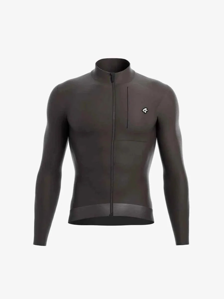 Petrel Men's Fleeced Thermal Jersey - Gray Green