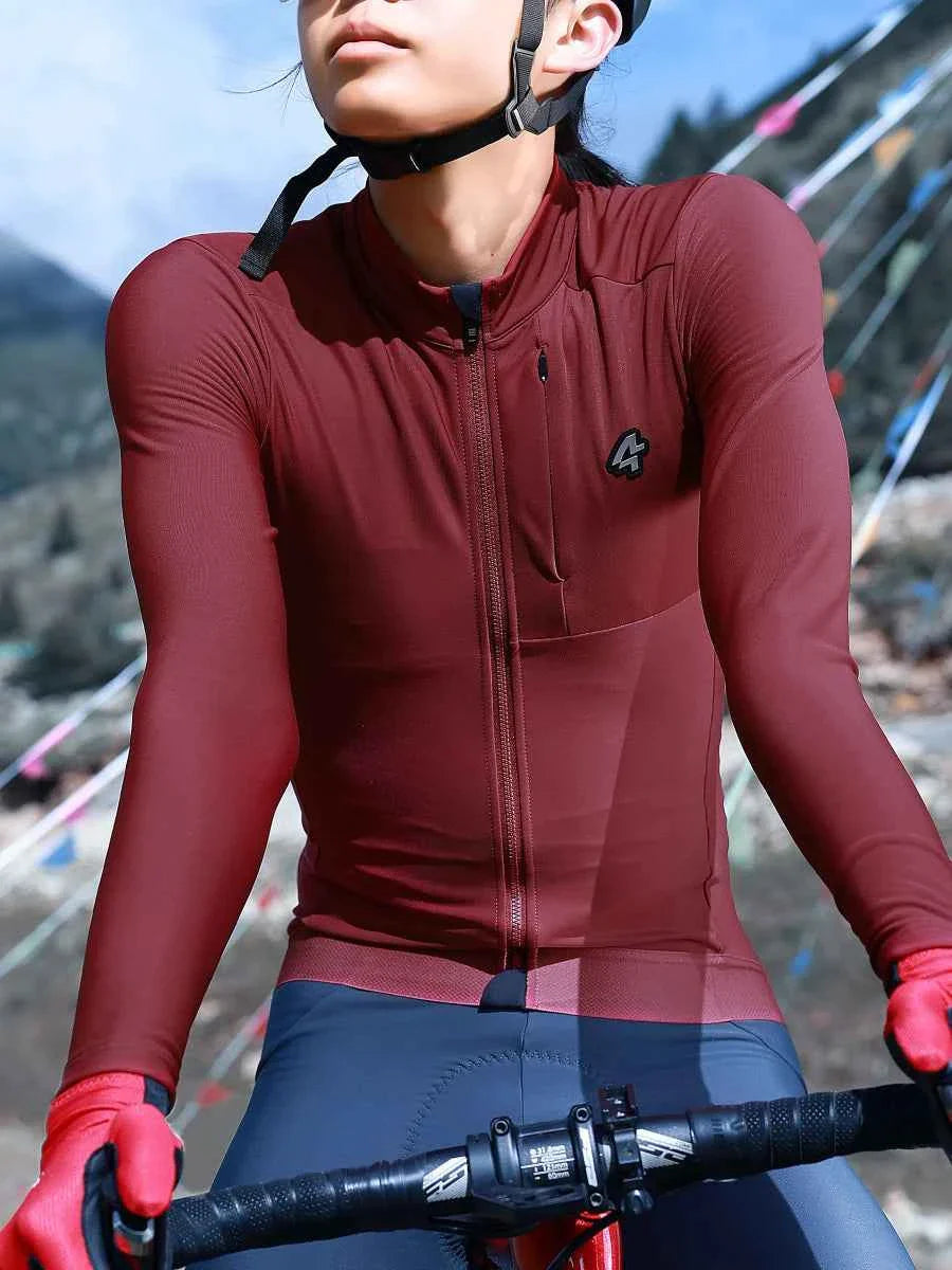 Petrel Men's Fleeced Thermal Jersey - Red