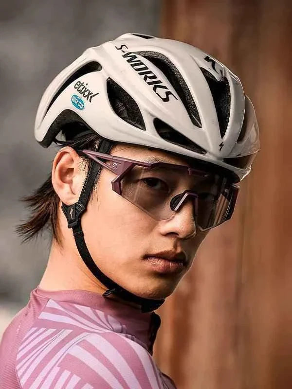 Photochromic Cycling Sunglasses LS350 - Purple