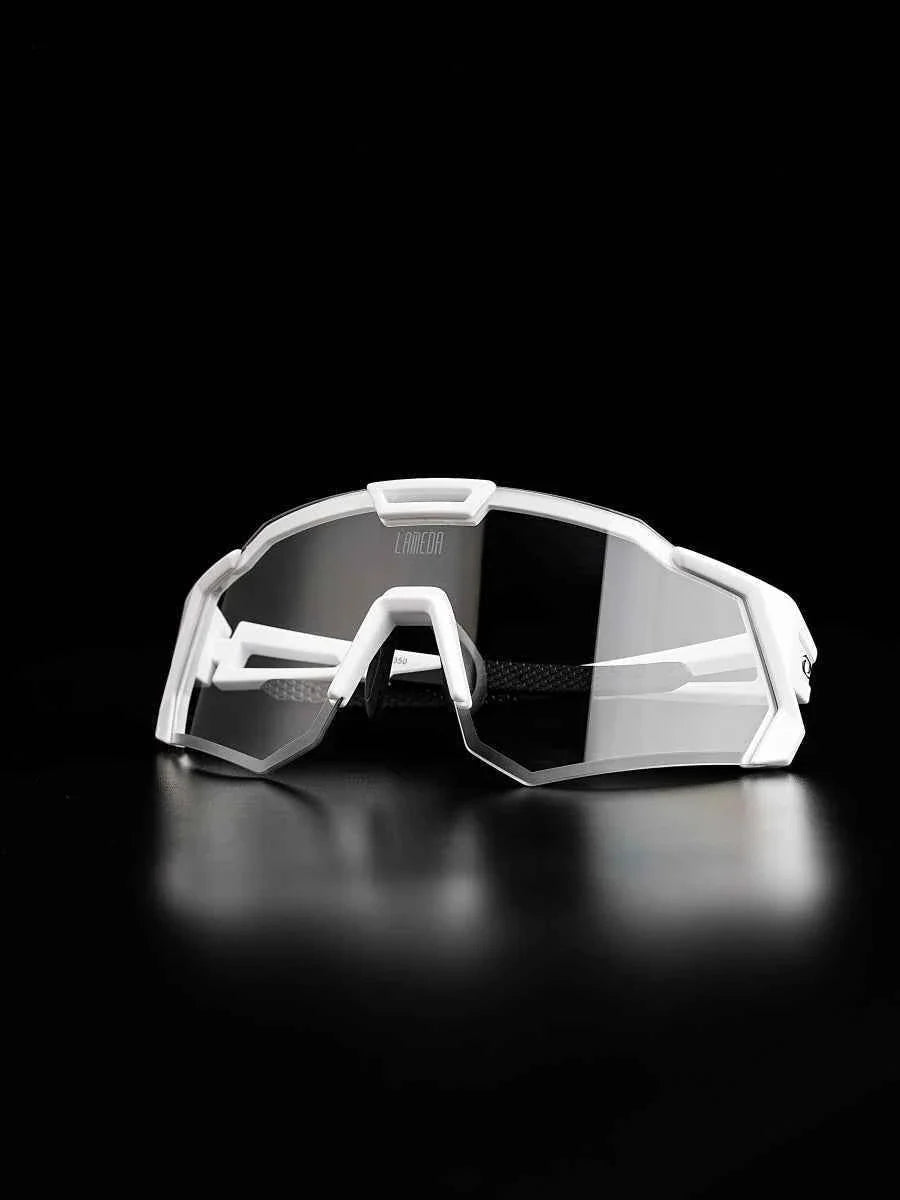 Photochromic Cycling Sunglasses LS350 - White Anti-Fog+