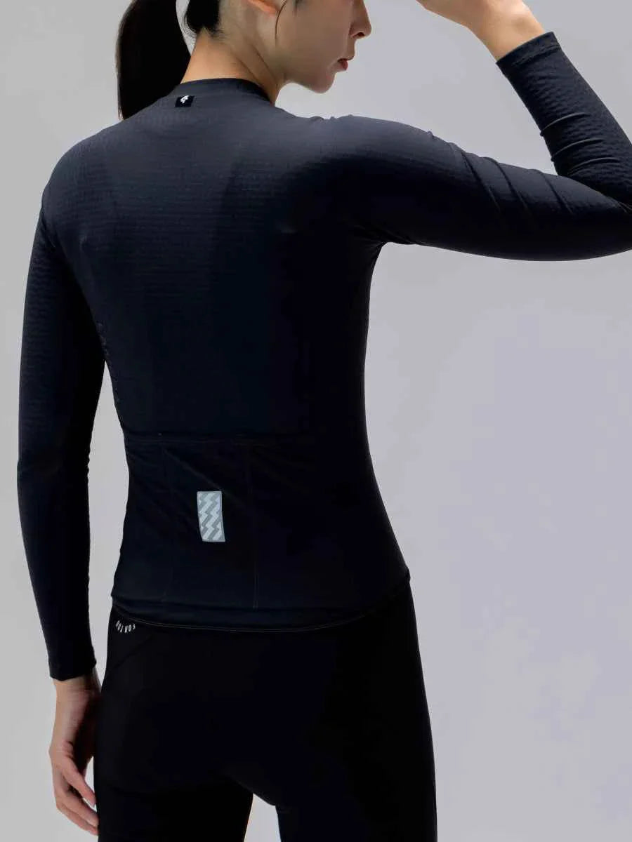 Polar Night Women's Fleeced Thermal Jersey - Black