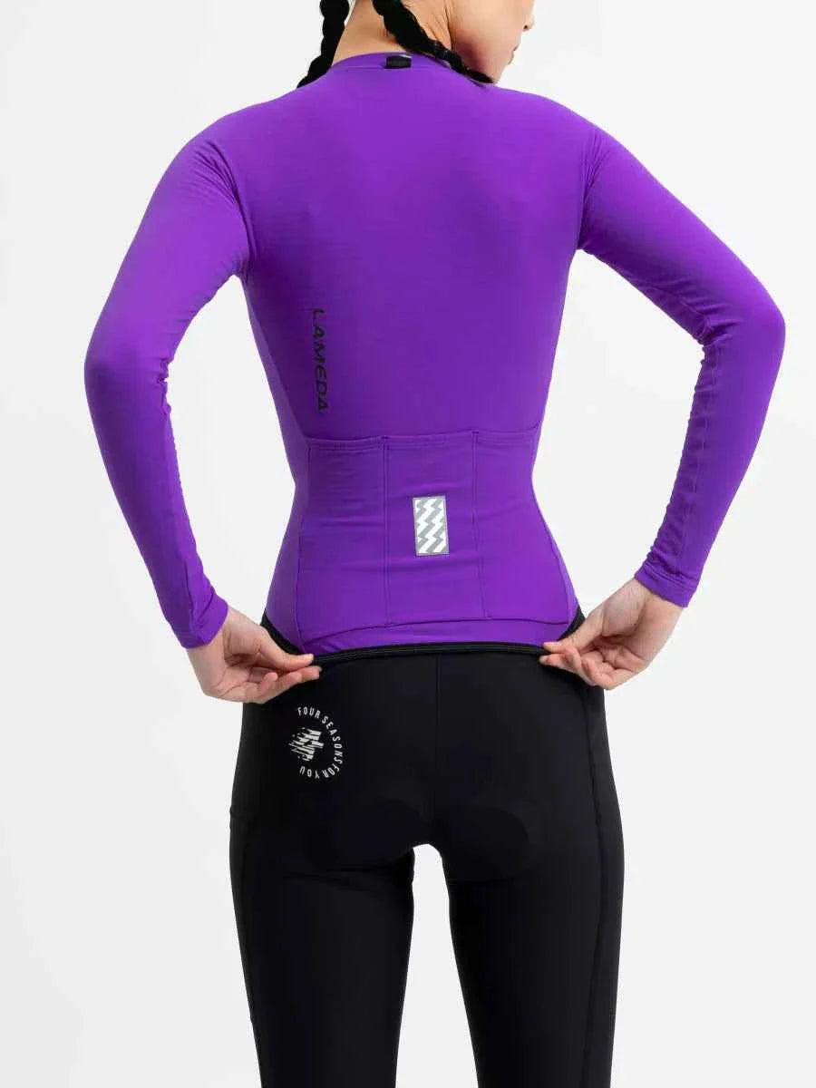 Polar Night Women's Fleeced Thermal Jersey - Purple