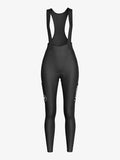Pro Women's Thermal Fleeced Bib Tights S469 - Black