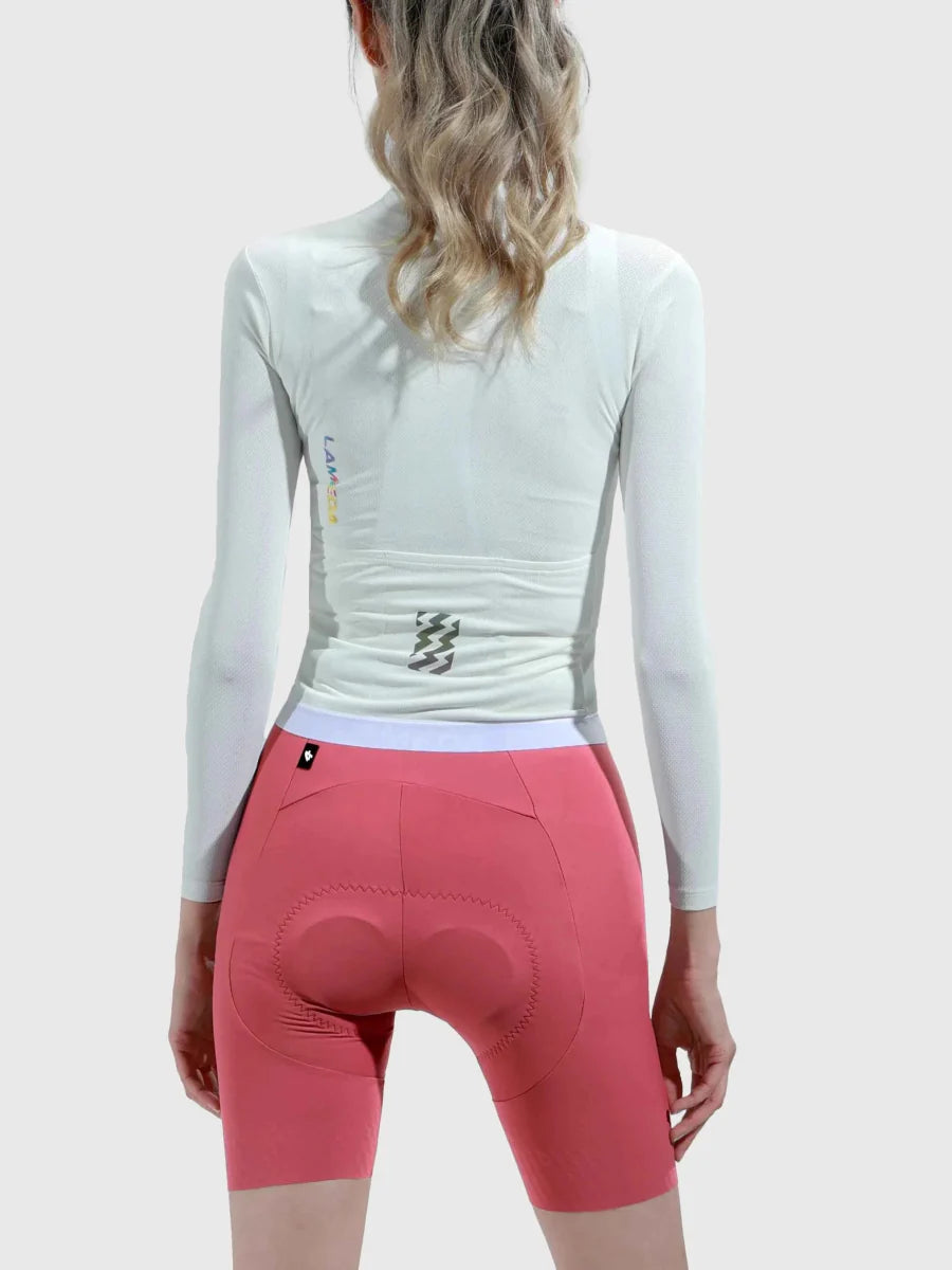 Quill Women Cycling Jersey Long Sleeve - White