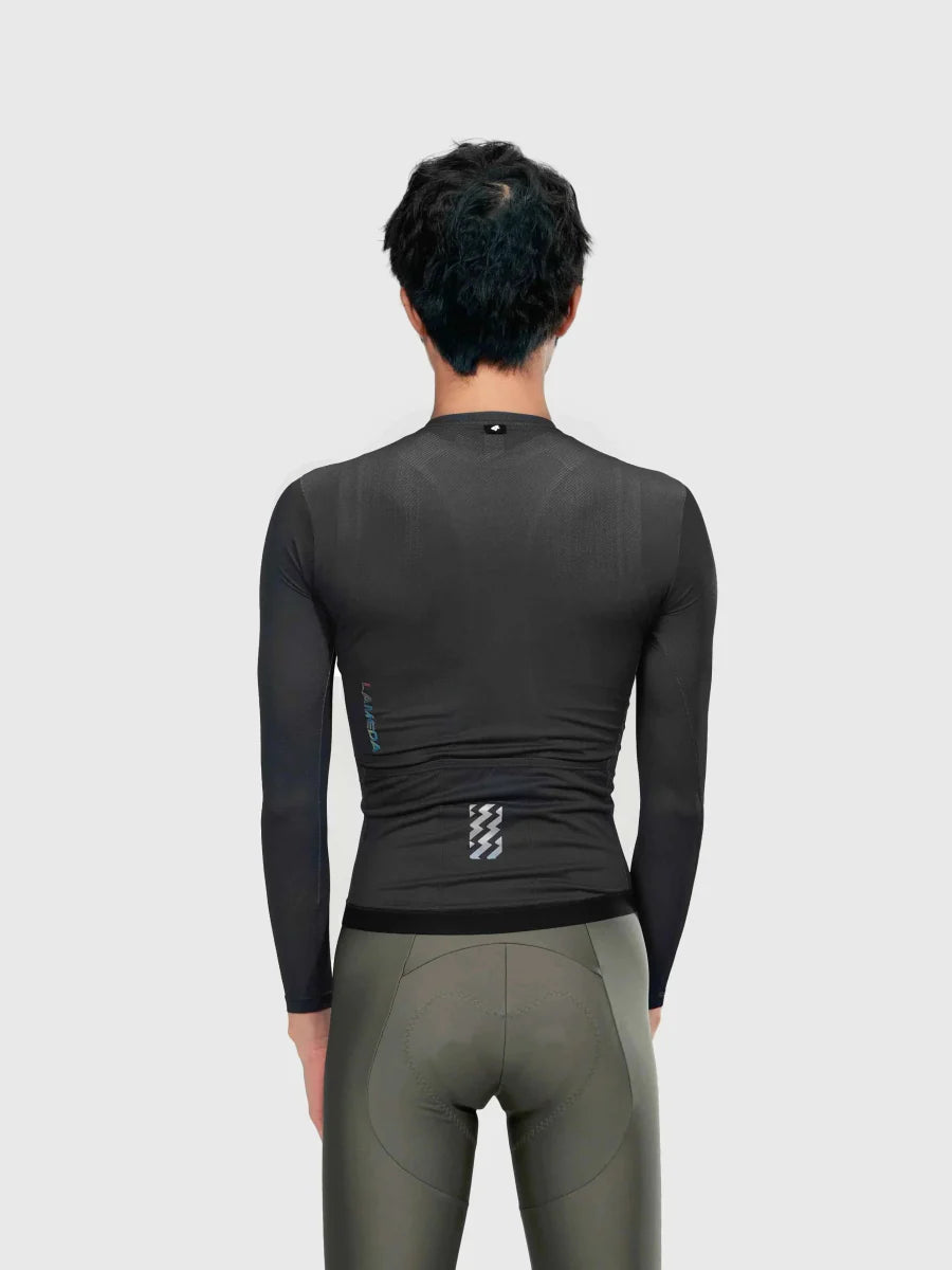 Realm Men Cycling Jersey Long Sleeve - Black