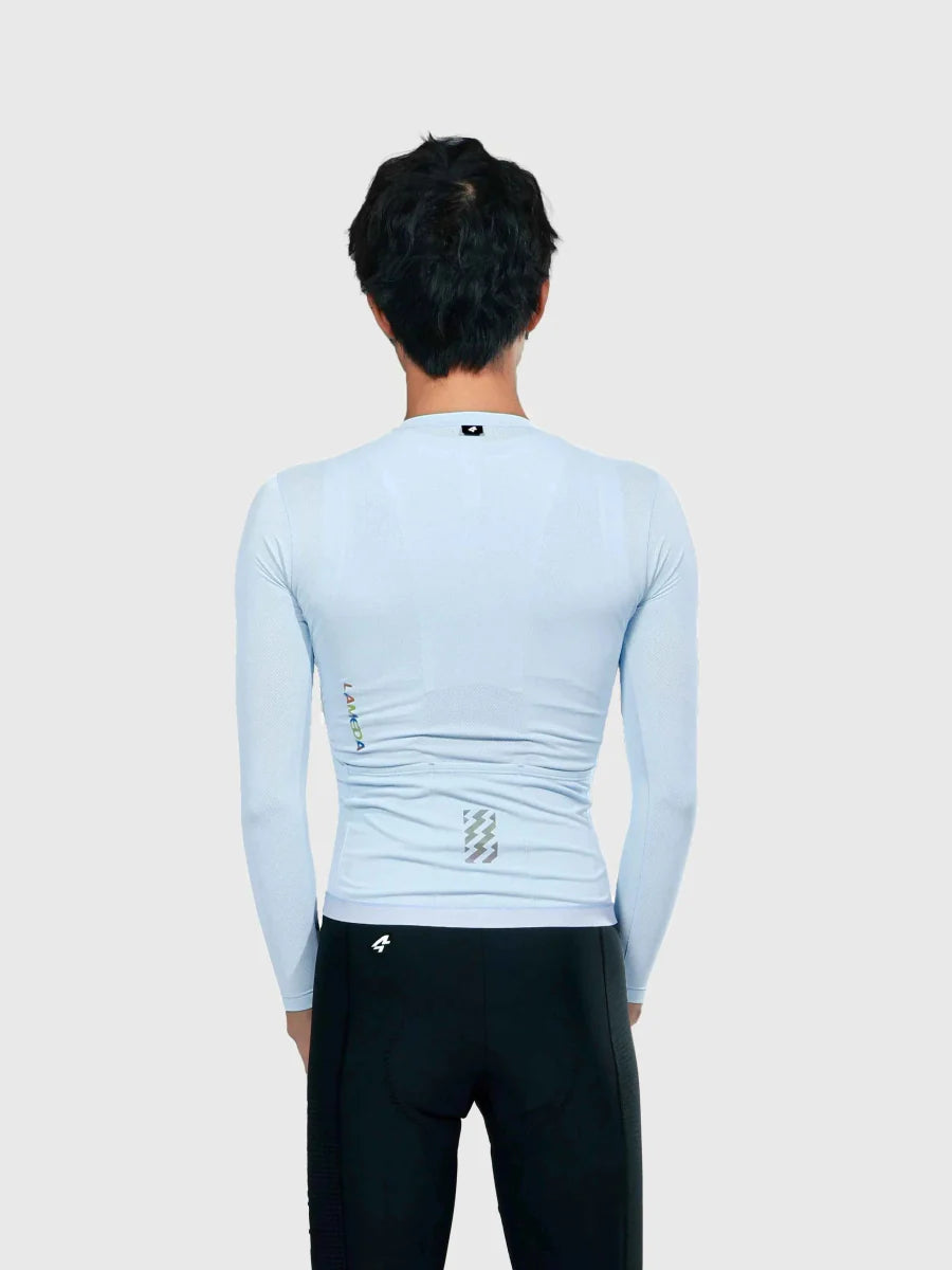Realm Men Cycling Jersey Long Sleeve - Sky Blue