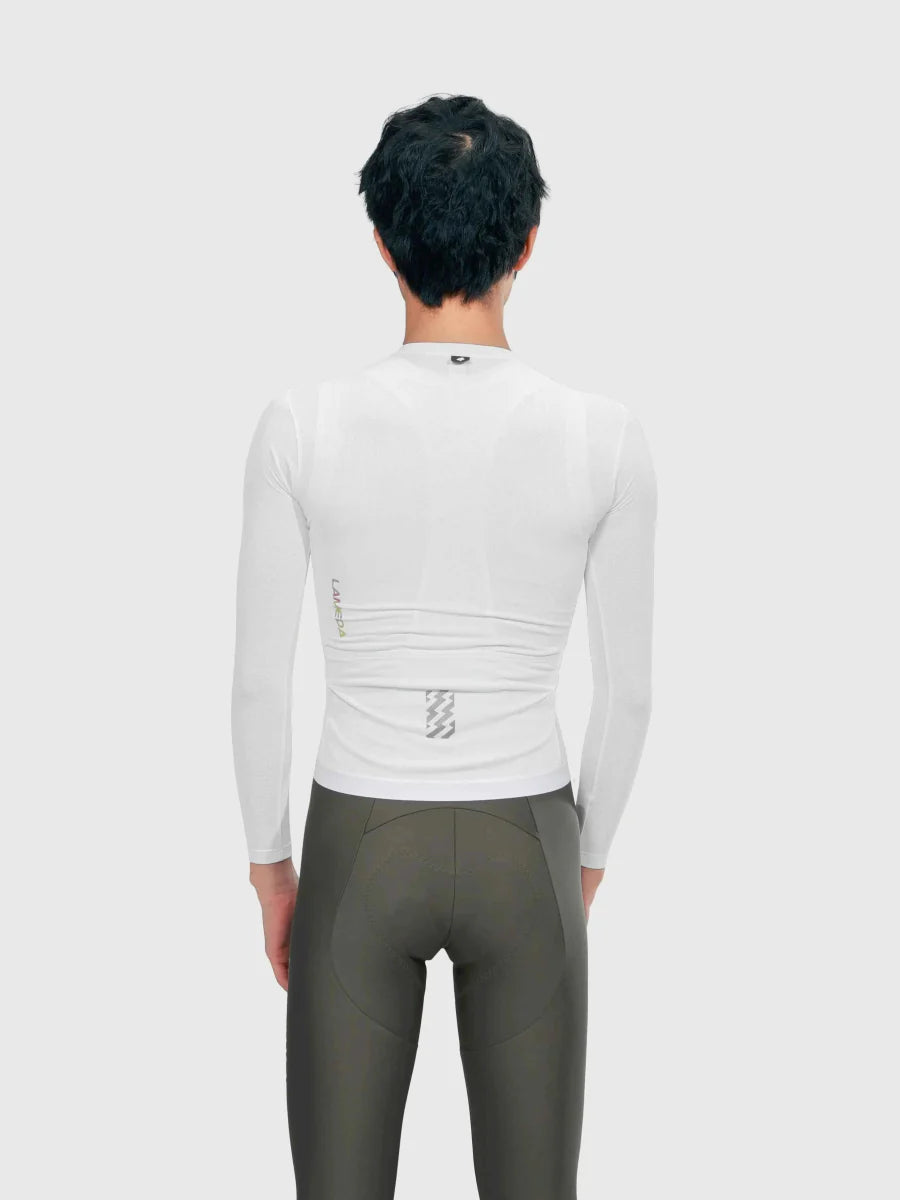Realm Men Cycling Jersey Long Sleeve - White