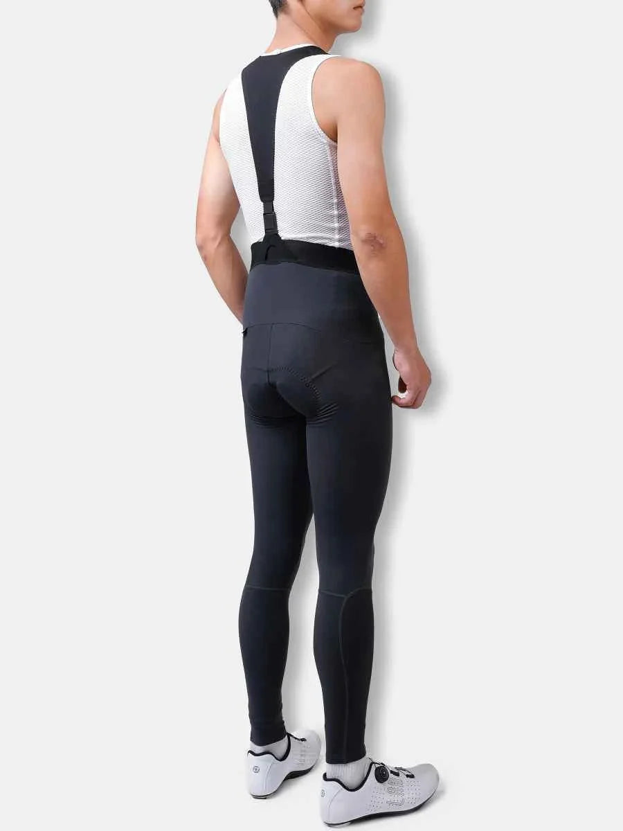 Saturday Men's Thermal Fleeced Bib Tights - Grey