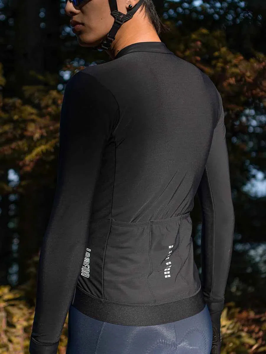 Sheen Unisex Fleeced Thermal Jersey - Black