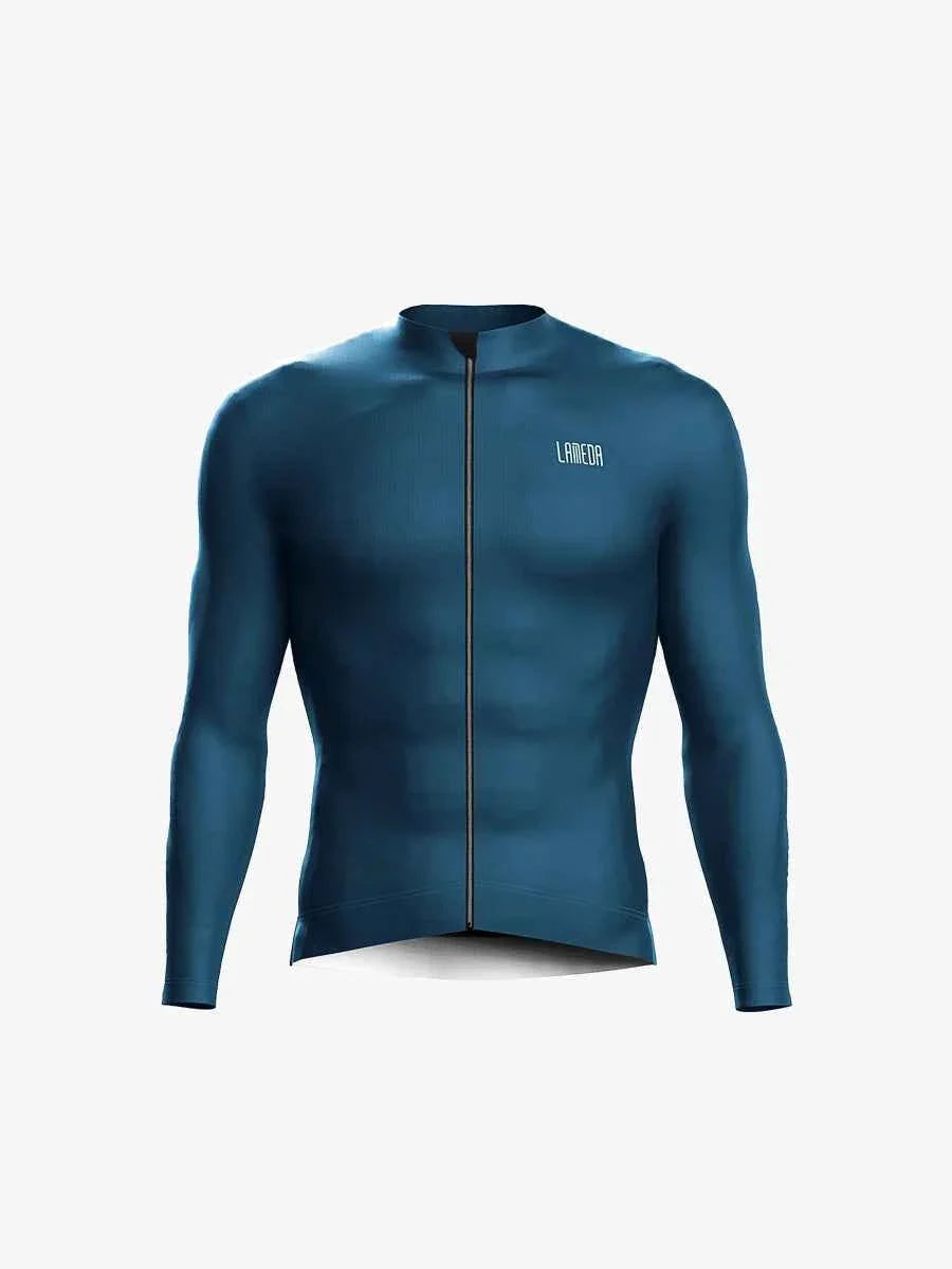 Sheen Unisex Fleeced Thermal Jersey - Blue