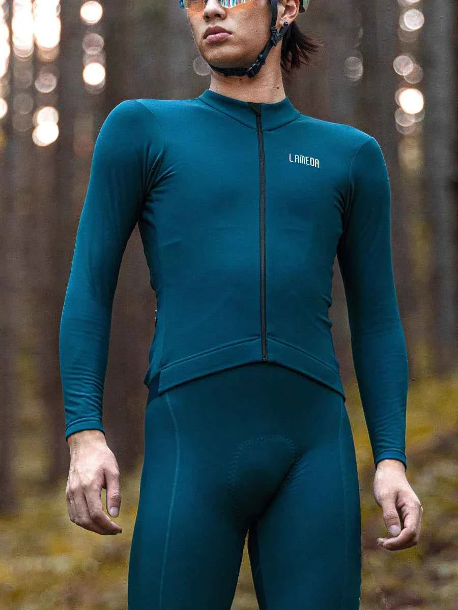 Sheen Unisex Fleeced Thermal Jersey - Blue
