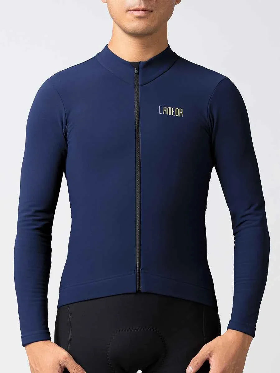 Sheen Unisex Fleeced Thermal Jersey - Dark Blue