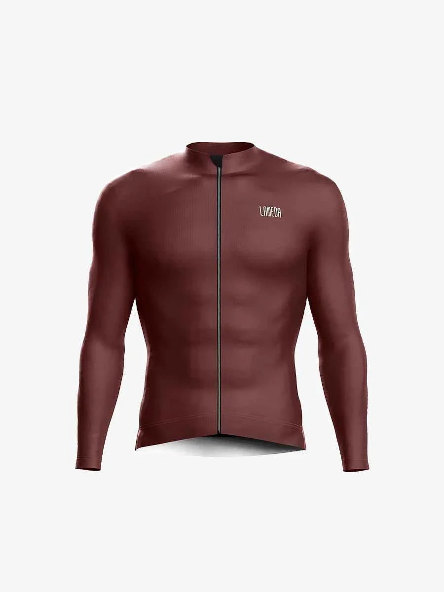 Sheen Unisex Fleeced Thermal Jersey - Reddish Brown